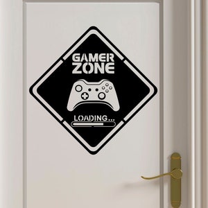 Gamer Decals, Gamer Stickers, Gamer Zone, Wall Decal, Controller, Video Game, Wall Decals, Kids Bedroom, Vinyl Wall Art, Decals, Kids, Gift