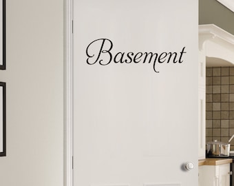 Basement Door Decal - Etsy