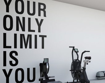 Tu único límite eres tú Decoración de pared para gimnasio