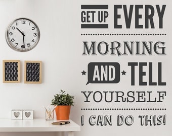 Home Office, Office Wall Art, Office Decals, I Can Do This, Wall Sticker, Corporate, Wall Decor, Wall Decal, Wall Art, Office Art, Decal