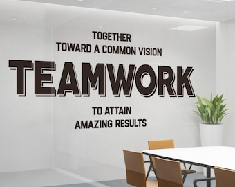 Teamwork Office Wall Decal