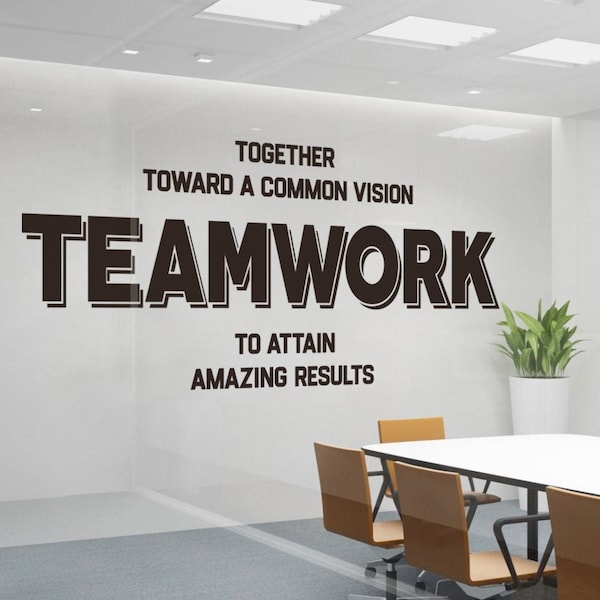 Teamwork Wall Art Etsy