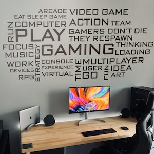 Gaming Wandtattoo, Wordcloud, Gamer Wandtattoo, Gamer Wandtattoo, Wandtattoo, Wandtattoo, Gamer, Wandtattoo, Gamer, Sticker, Geschenk