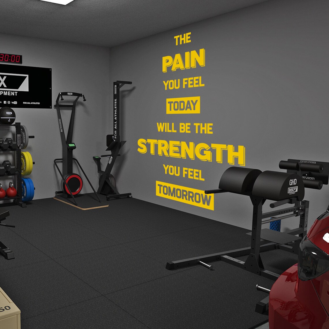 Gym Wall Decal Home Gym Decor Gym Decor Gym Wall Art Gym Etsy