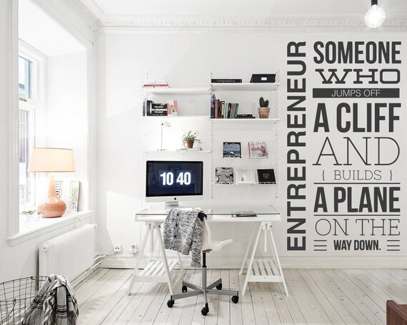 Office Decor Entrepreneur Wall Art Decals - Wall Art Decals For Office Office Decor Entrepreneur Wall Art Decals - Wall Art Decals For Office