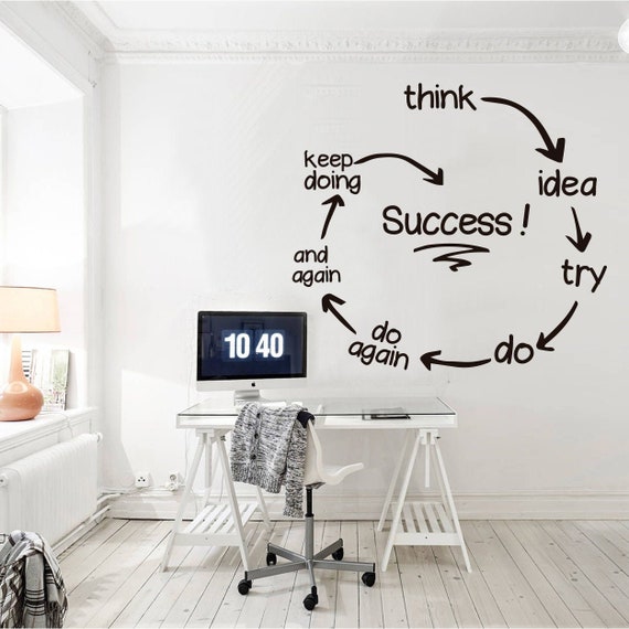 Office Wall Art, Office Decor, Home Office, Office Decals, Wall Decor, Wall  Decal, Wall Art, Office Art, Success Quotes, Entrepreneur Art -  Israel