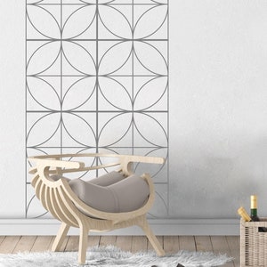 Mid Century, Flowers, Wall Decor, Wallpaper, Wall Art, Wall Decals, Wall Stickers, Wall Print, Sticker, Wall Mural, Office Decor, Home Decor