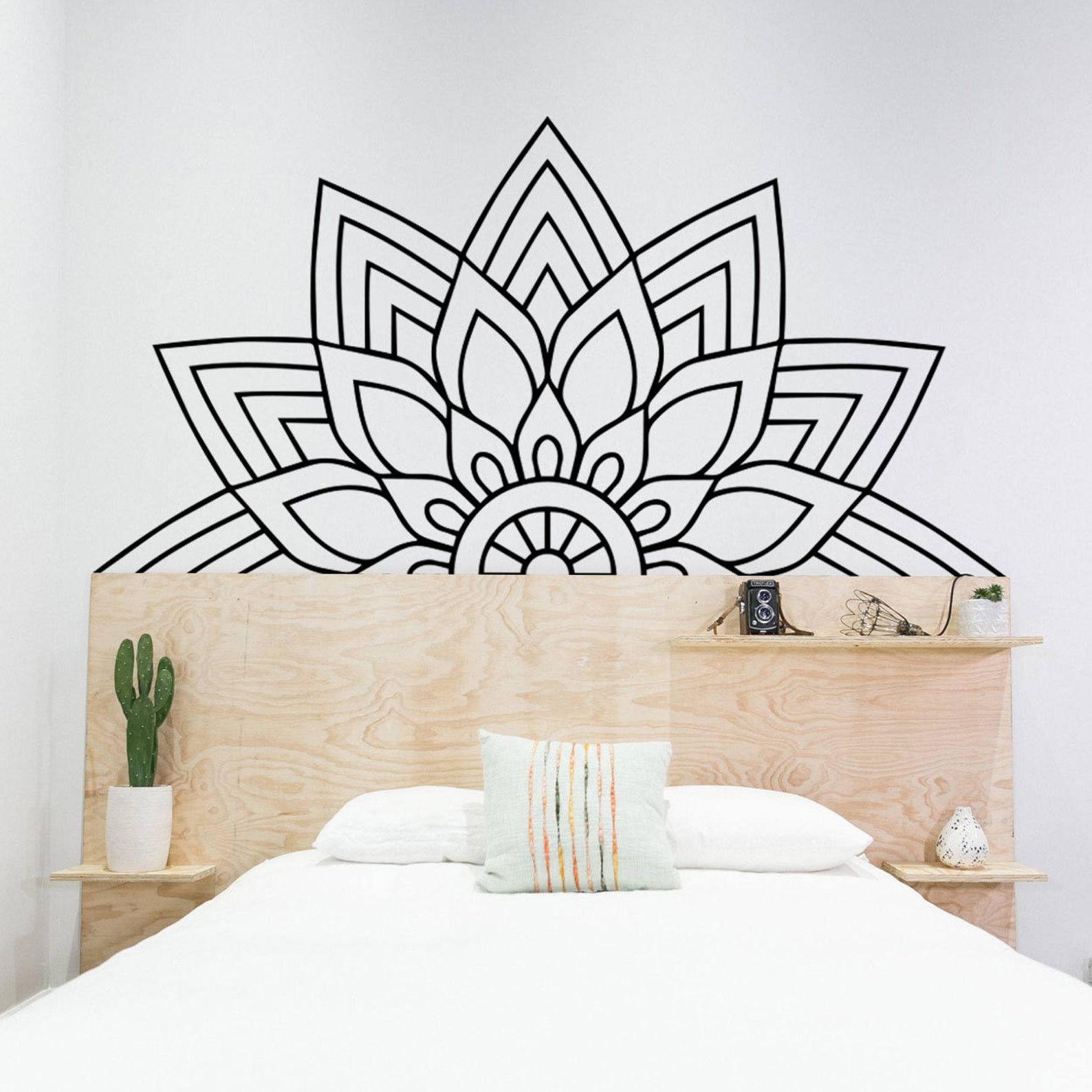 Wall Decor Mandala Mandala Wall Decal Mandala Wall Art Etsy