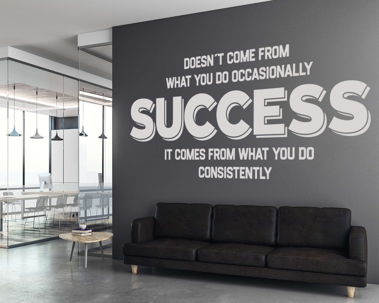 Success Wall Decal Office Wall Art Office Decor Office Wall - Etsy