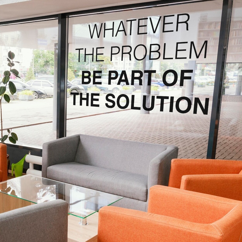 Teamwork Quote Wall Decal: Office Decor, Team Building Vinyl Sticker - Etsy