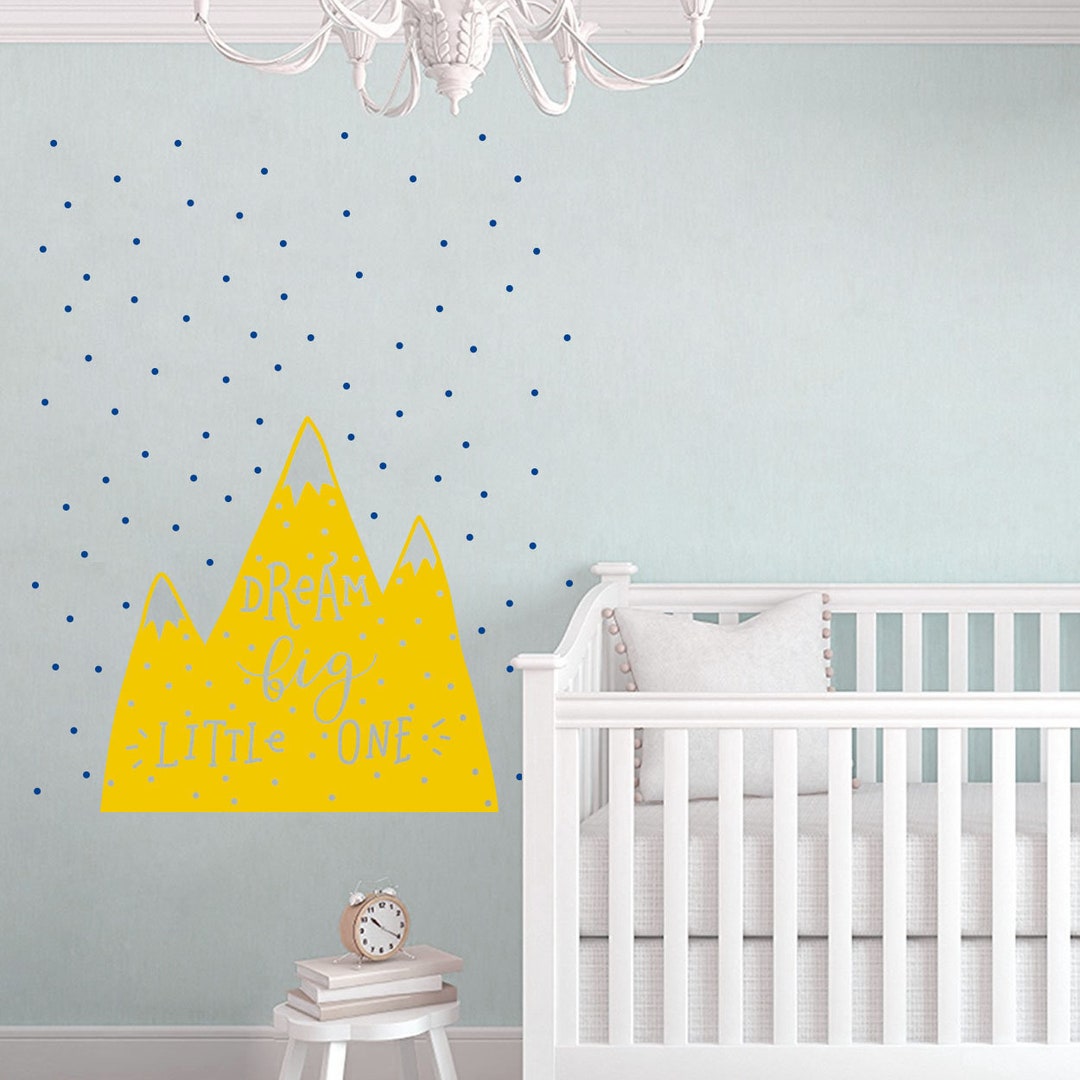 Nursery Wall Decal Nursery Decor Nursery Wall Art Dream Big Etsy