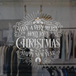 Christmas Decorations, Christmas Decor, Christmas Ornaments, Christmas Decal, Merry Christmas, Store Sign, Store Decal, Wall Decals, Sticker
