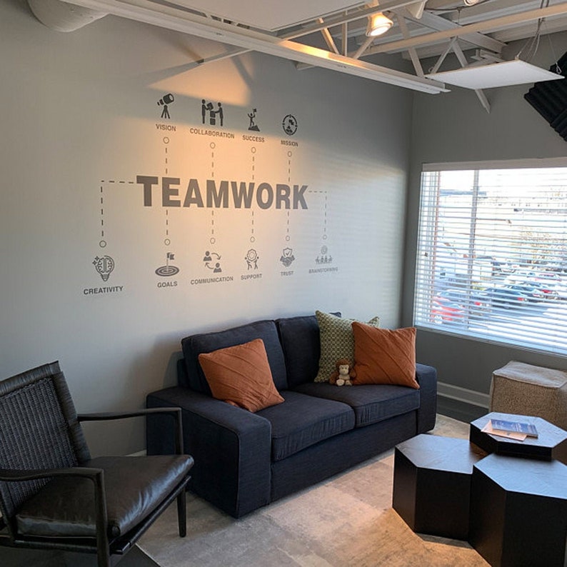 Teamwork Values, Office Team, Team Spirit, Team Building, Motivational, Inspiring, Office, Team Values, Office Decor, Office Walls, Wall Art image 4