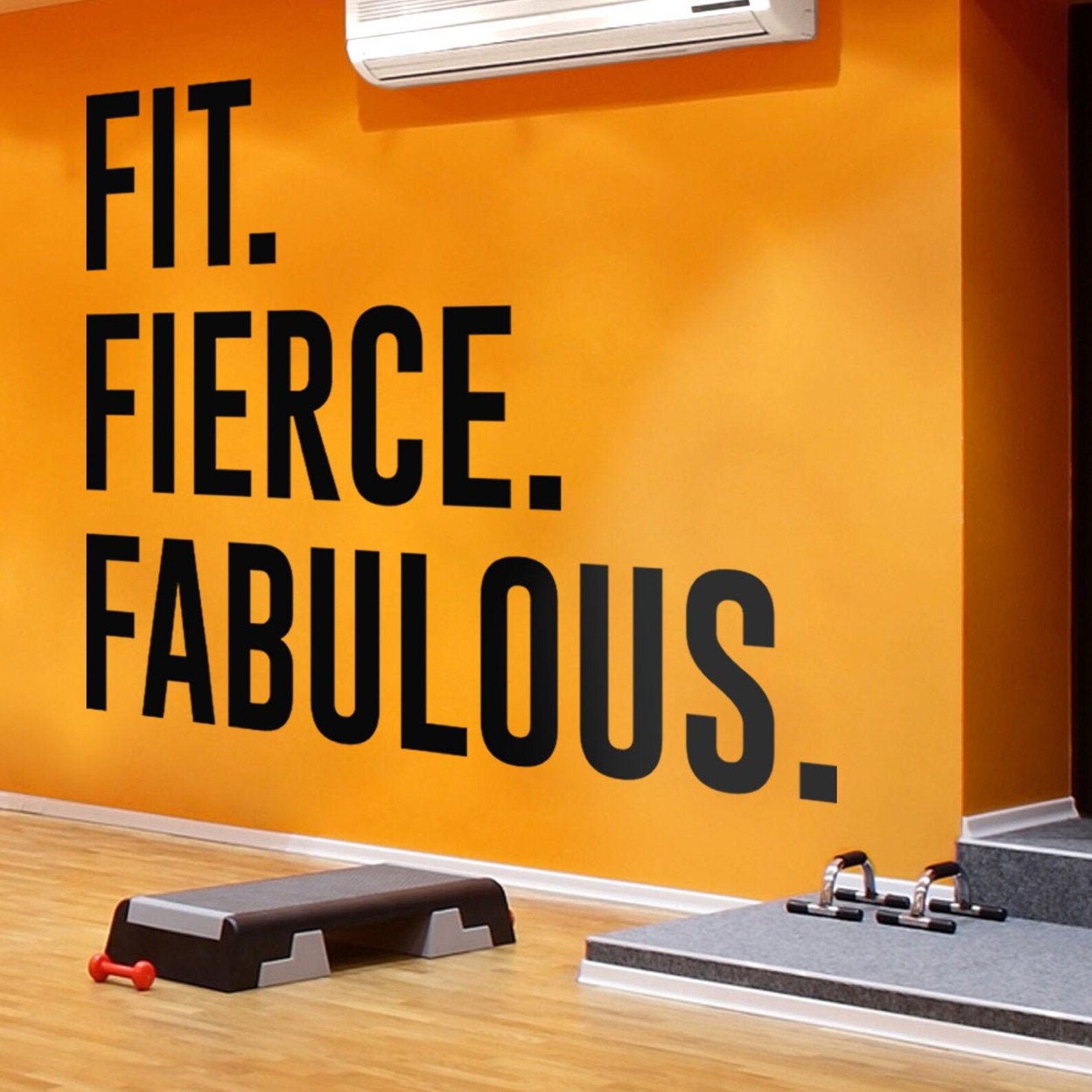 Fitness Gym Decals Exercise Stickers Home Gym Gym Wall Etsy UK