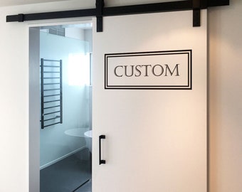 Custom Text Door Decal, Vinyl Sticker, Custom Text Decal, Custom Text Sticker, Vinyl for Glass, Custom Text Door, Organization, Custom Text