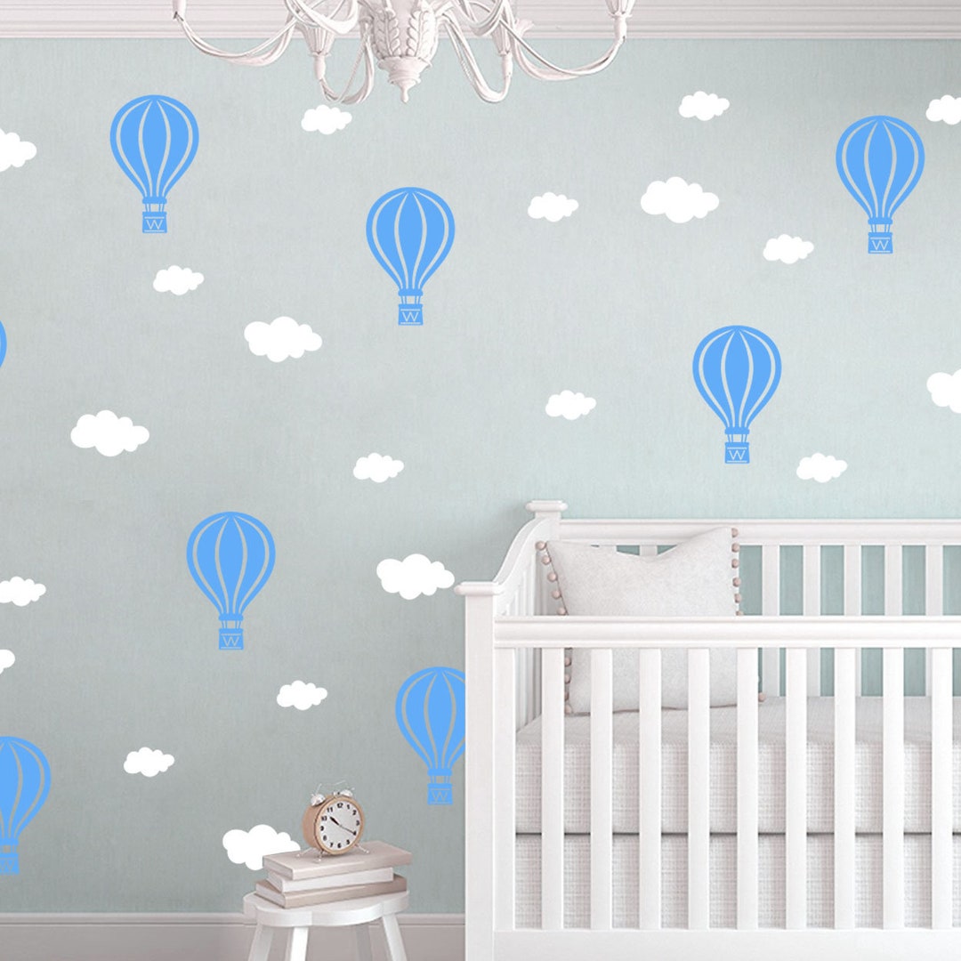 Hot Air Balloon Nursery Wall Decals: Baby Room Decor - Etsy