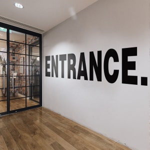 Entrance, Office Decals, Wall Sticker, Inspiring, Office Decor, Office Walls, Office, Wall Art, Wall Decal, Office, Motivational, Wall Decor