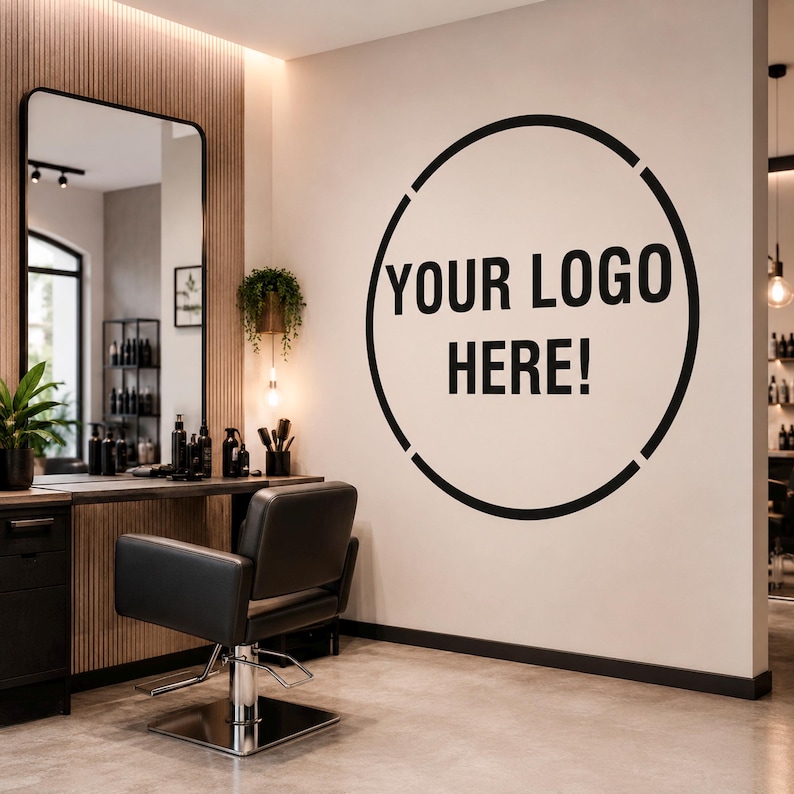Setting Image Decals Custom Logo Wall Decal for Business, Storefront Window Vinyl Lettering ...