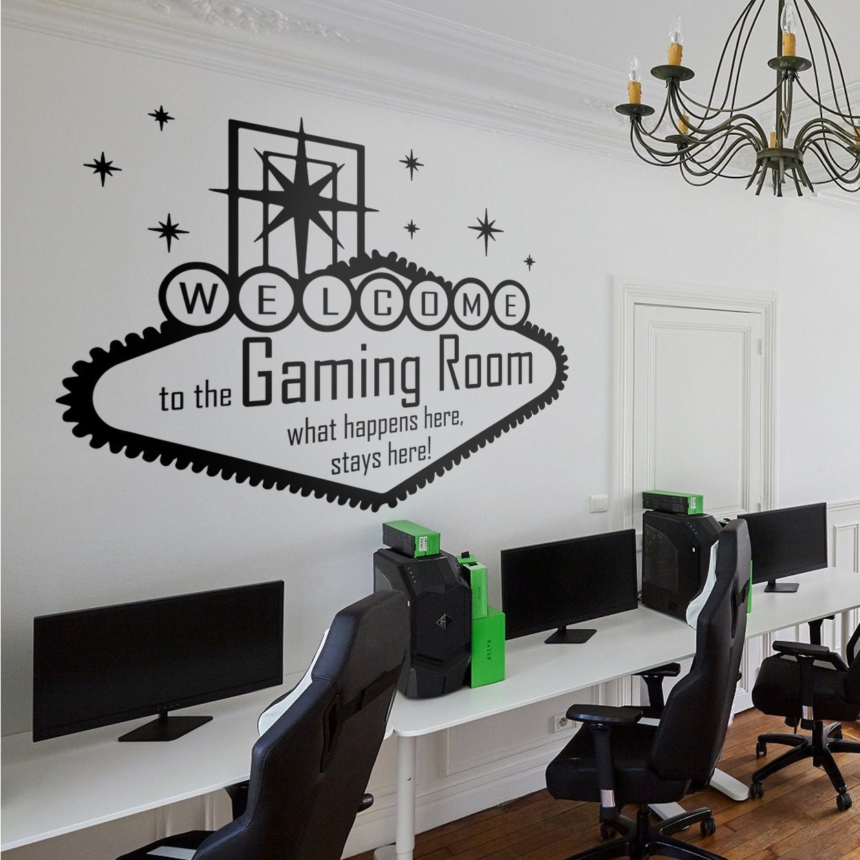 Gaming Room Gamer Wall Decal Gaming Zone Wall Etsy Hong Kong