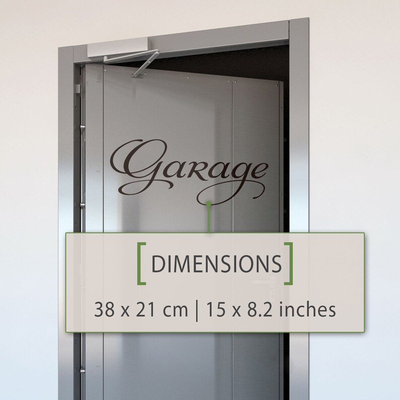 Minimalist Etsy Garage Door Decals for Small Space