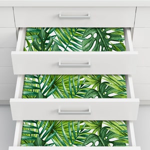 Tropical Leaves, Palm Leaves, Wallpaper, Tropical Decor, Wall Decor, Removable Wallpaper, Temporary Wallpaper, Nursery, Fabric Wallpaper image 7