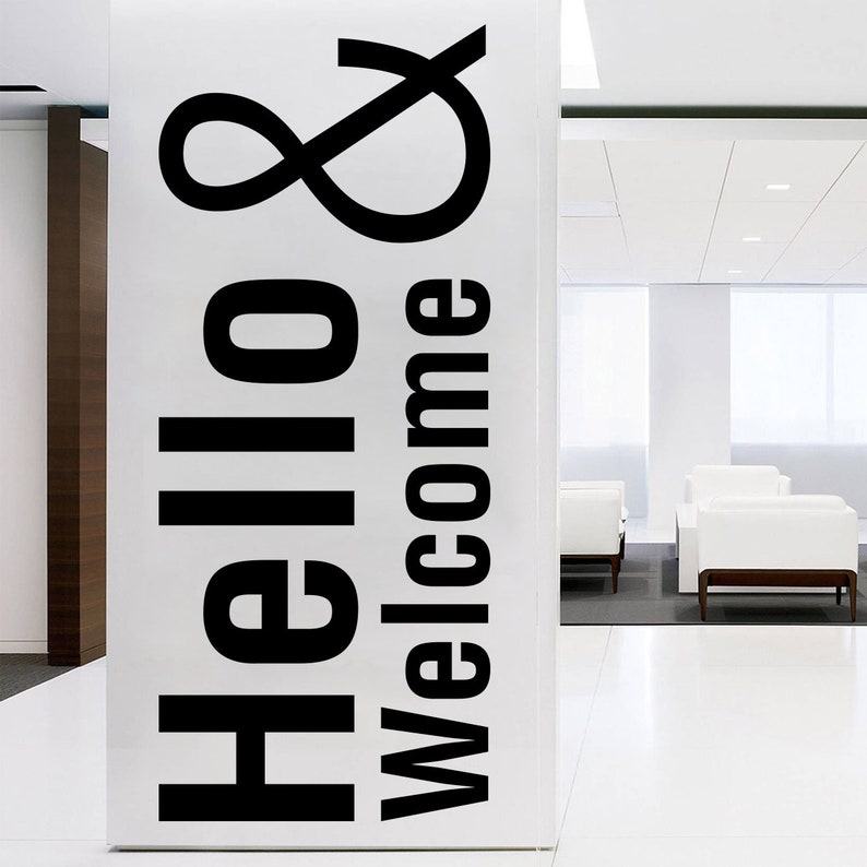 Hello & Office Lobby Office Wall Art Office Decor Etsy