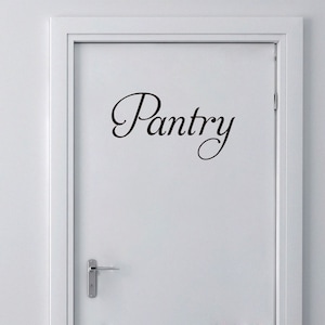 Pantry Vinyl Aufkleber, Pantry Tür Aufkleber, Traditionelle Dekor, Vorratskammer Aufkleber, Vorratskammer Aufkleber, Vinyl für Glas, Vorratstür, Küchendeko, Pantry