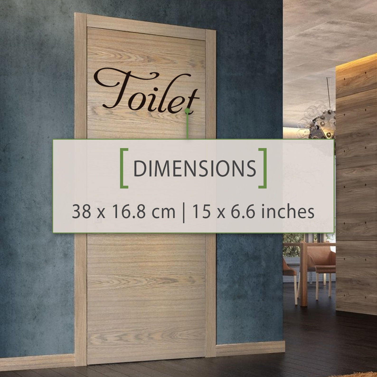 Toilet Vinyl Decal Toilet Door Sticker Toilet Vinyl Etsy
