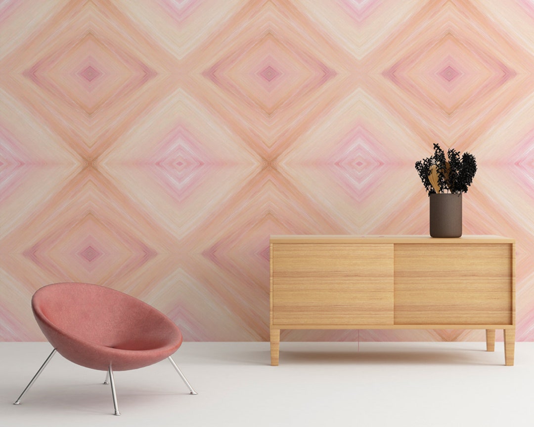 Squares, Pastel, Wall Mural, Nursery Decor, Peel and Stick, Wallpaper