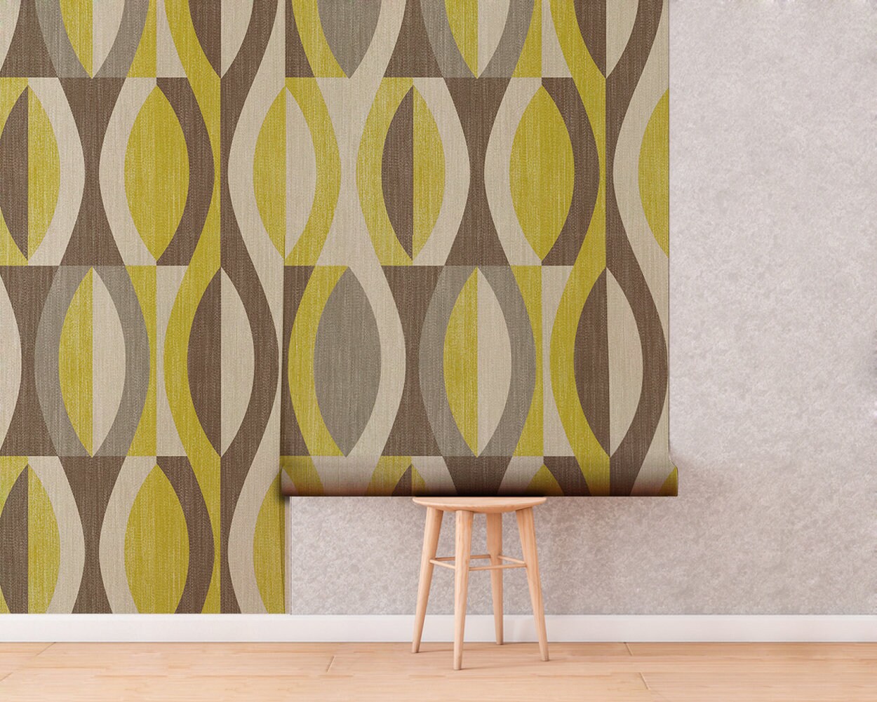 Removable Wallpaper Mid Century Modern Textured Mid Etsy Singapore