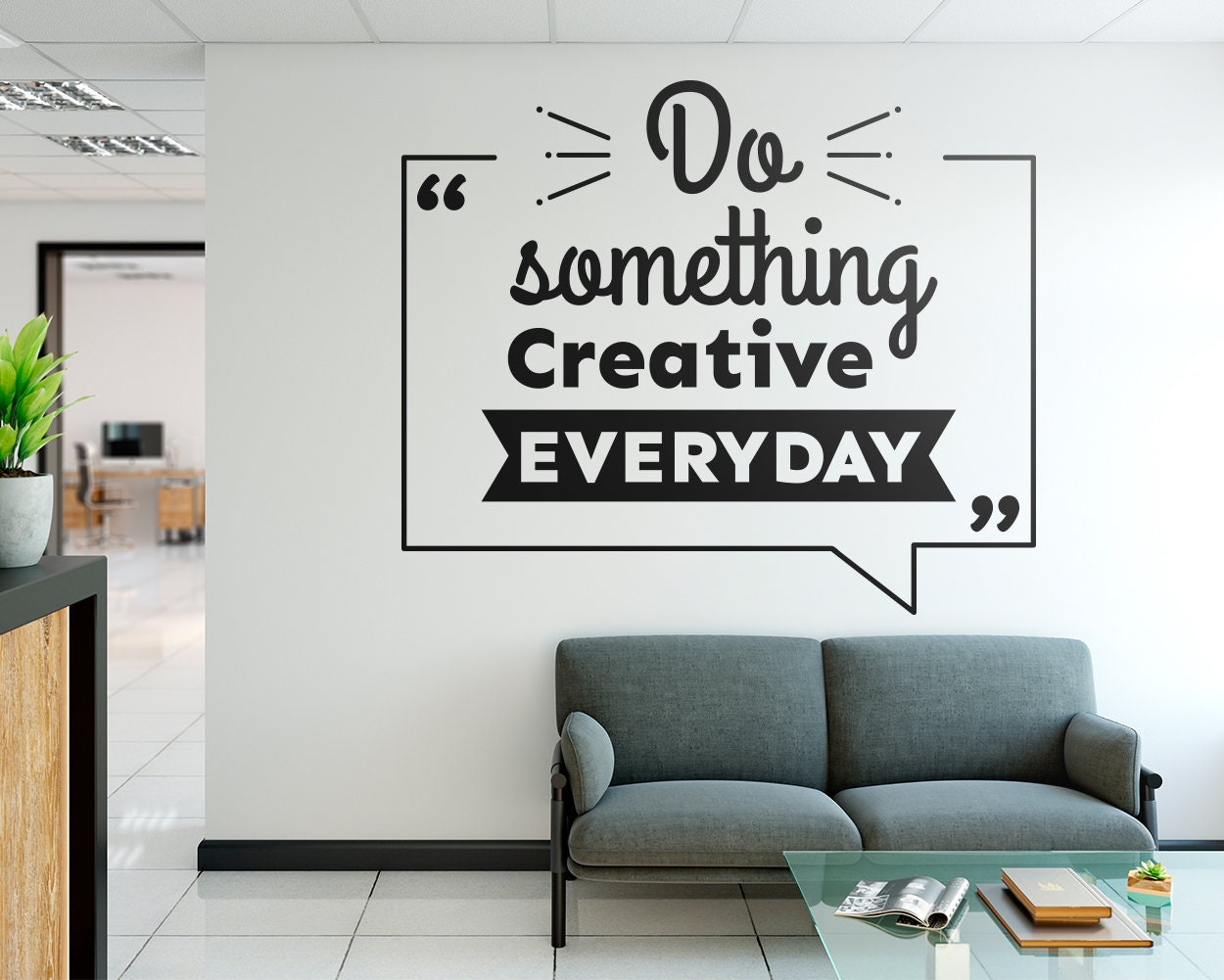 Idea Loading Wall Decal Office Stickers Inspire Motivational Vinyl Wall Sticker
