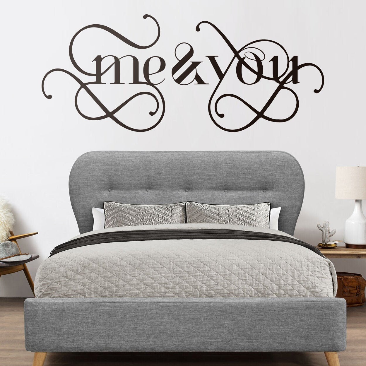 Me And You Love Couple Bedroom Decor Headboard Home | Etsy