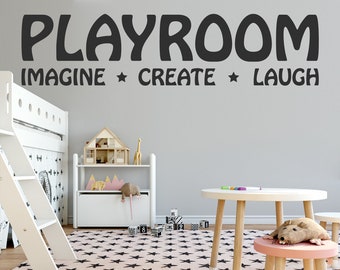 Muursticker speelkamer: kinderkamerdecoratie, verwijderbare muursticker