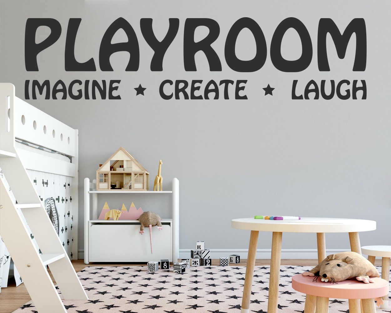 Playroom Playroom Wall Decal Playroom Wall Sticker Playroom Etsy