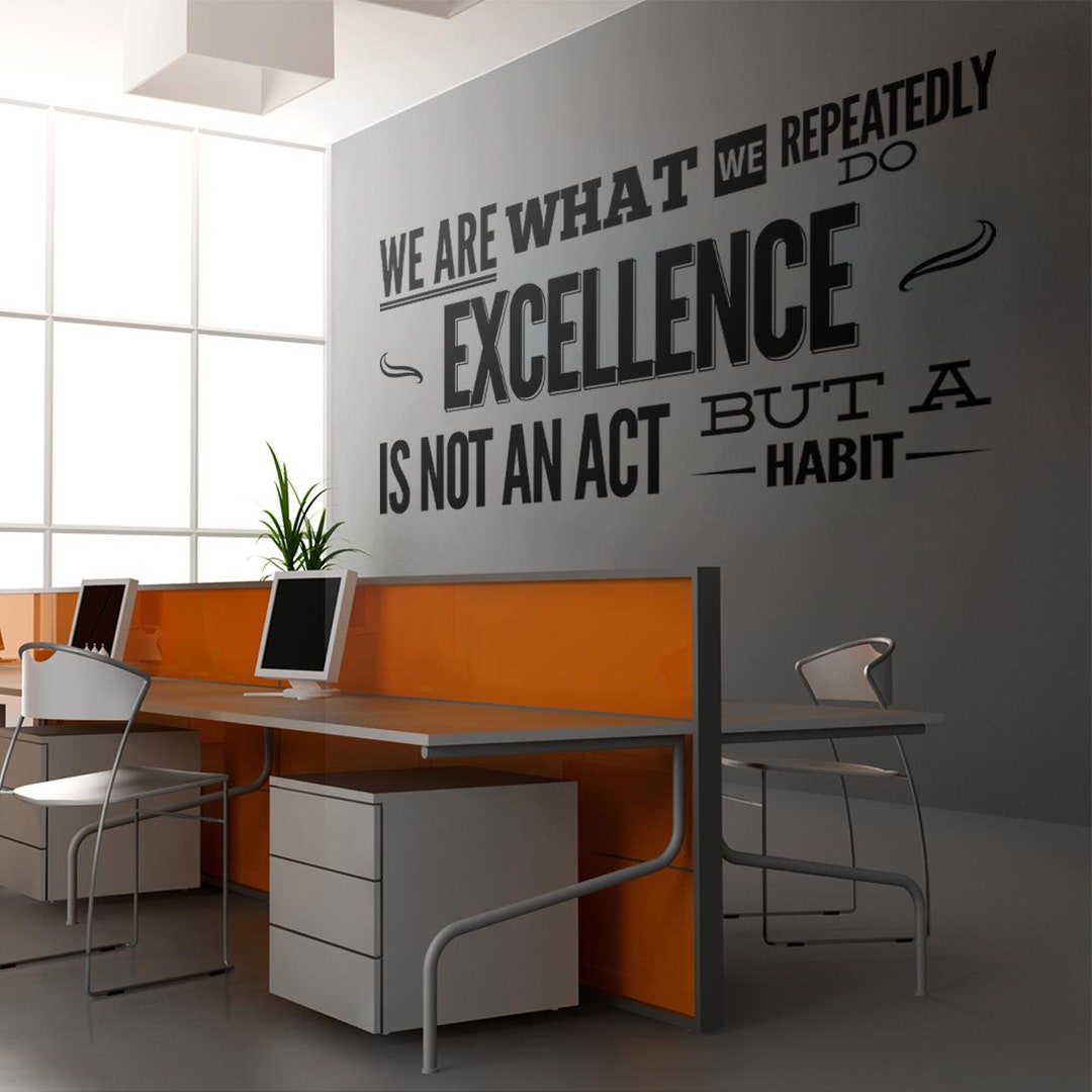 Excelencia, Decoración corporativa, Decoración de oficina, Arte mural de  oficina, Calcomanías de oficina, Paredes de oficina, Decoración  empresarial, ..., image size:1080x1080