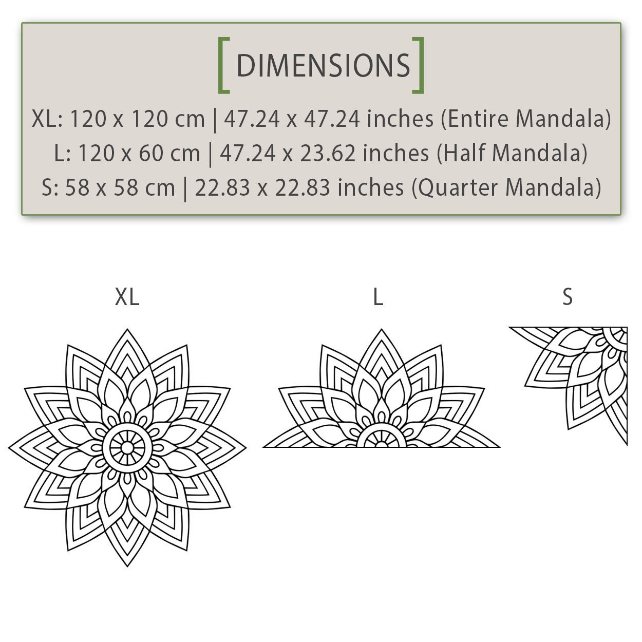 Wall Decor Mandala Mandala Wall Decal Mandala Wall Art Etsy