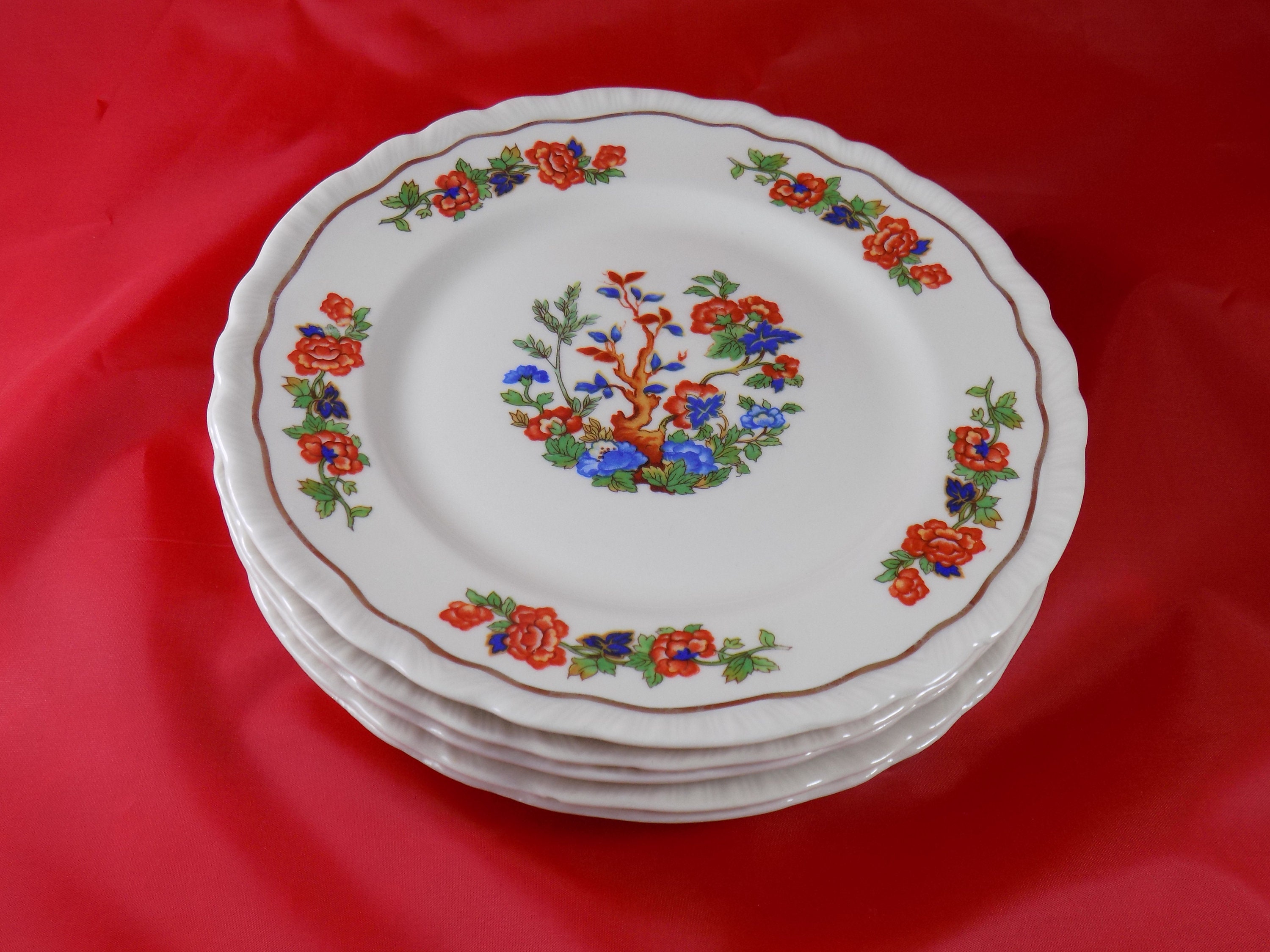 Warwick China Set of 5 Lunch or Salad Plates 8 Made in Etsy.de