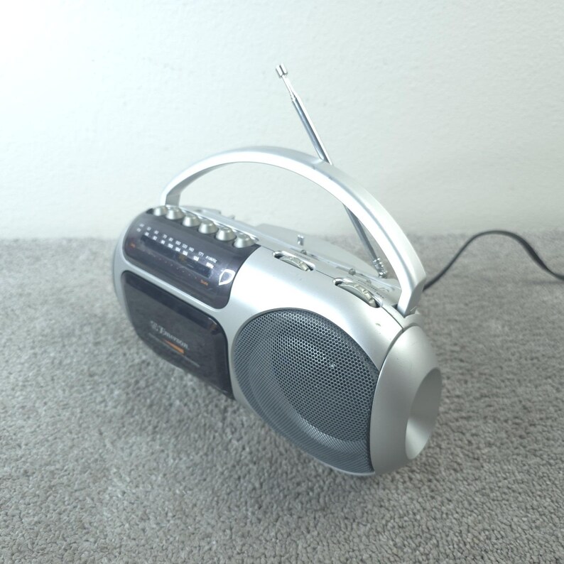 Vintage Emerson PS6429 Kassettspelare Inspelare Bärbar AM/FM Radio 1990-talets Fungerar bild 5