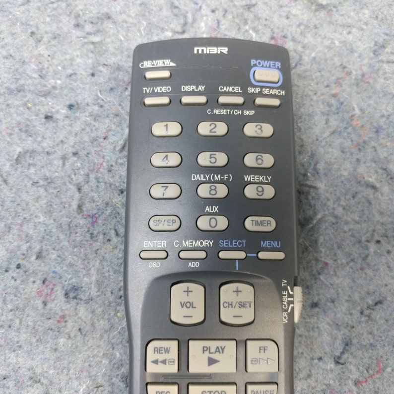 JVC Mbr Multi Brand Remote Control Unit for Vcr Hrvp58u Hrvp680u Hr