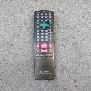 Vintage Sharp Remote Control for VCR/TV RRMCG0235AJSA Genuine Original Used