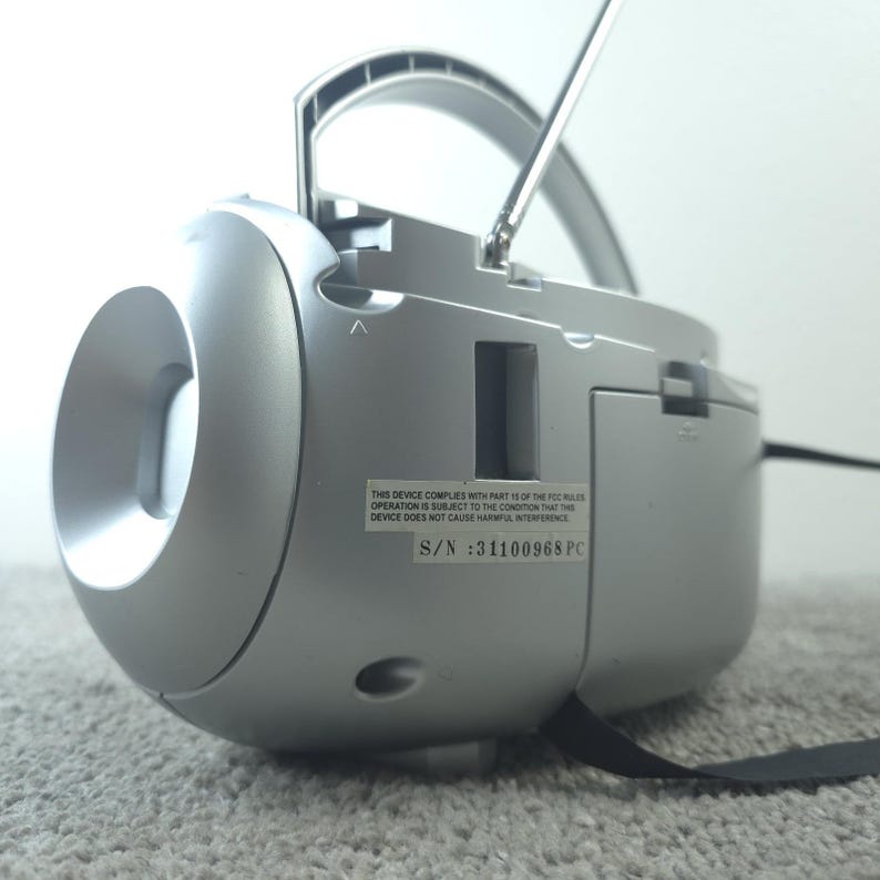 Vintage Emerson PS6429 Kassettspelare Inspelare Bärbar AM/FM Radio 1990-talets Fungerar bild 9