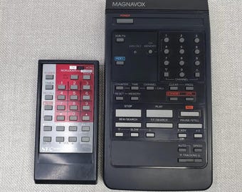 Vintage Magnavox TV Remote Control VCR OEM Electronics Lot of 2 Retro VSQS0691