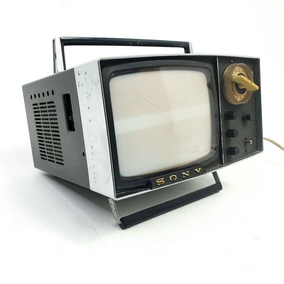 Vintage Sony Micro Television 5303W Portable TV Made in Japan Etsy