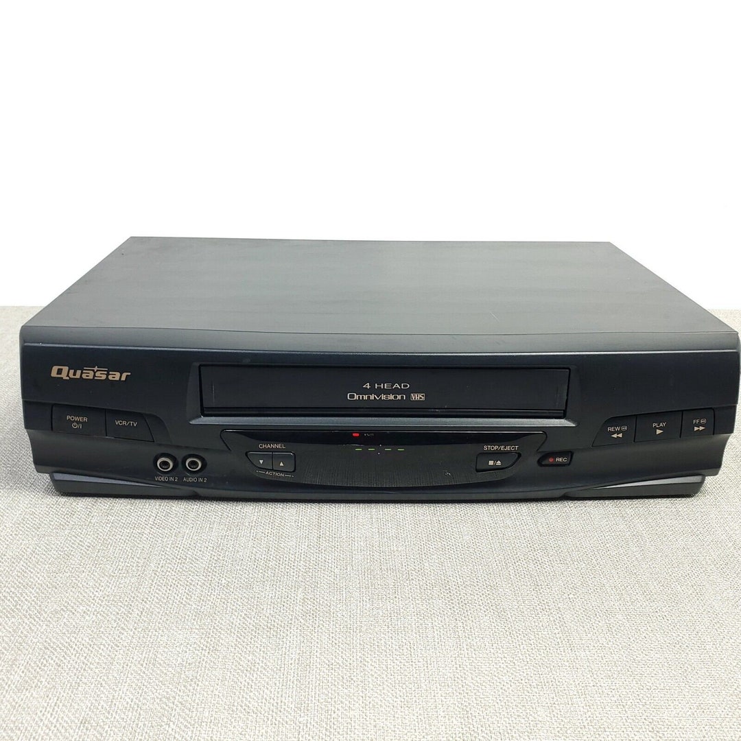 Quasar VCR Vintage VHS Tape Player Recorder 4 Head Hifi Stereo VHQ40M