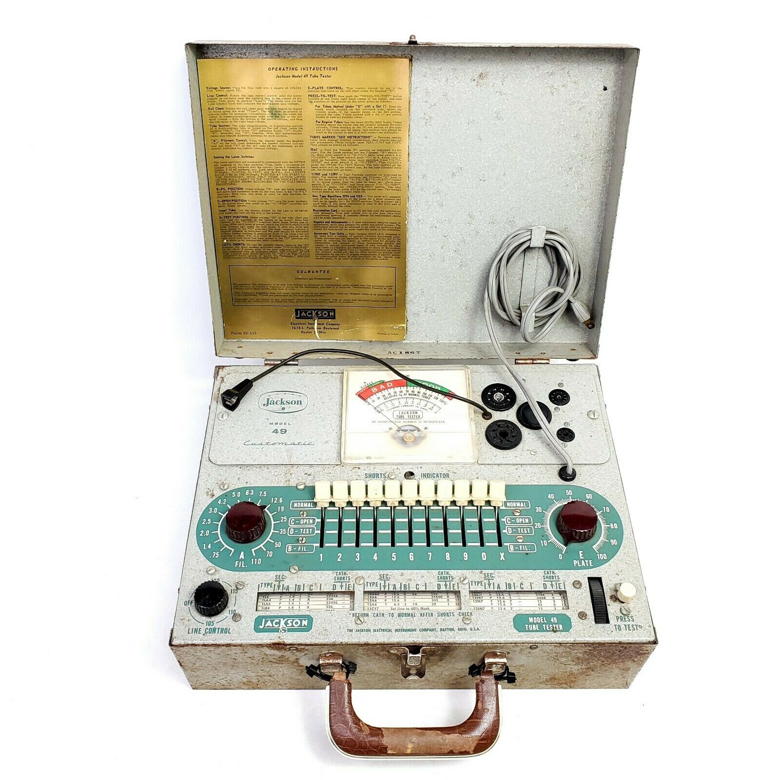 Vacuum Tube Tester for sale compared to CraigsList Only 3 left at 75