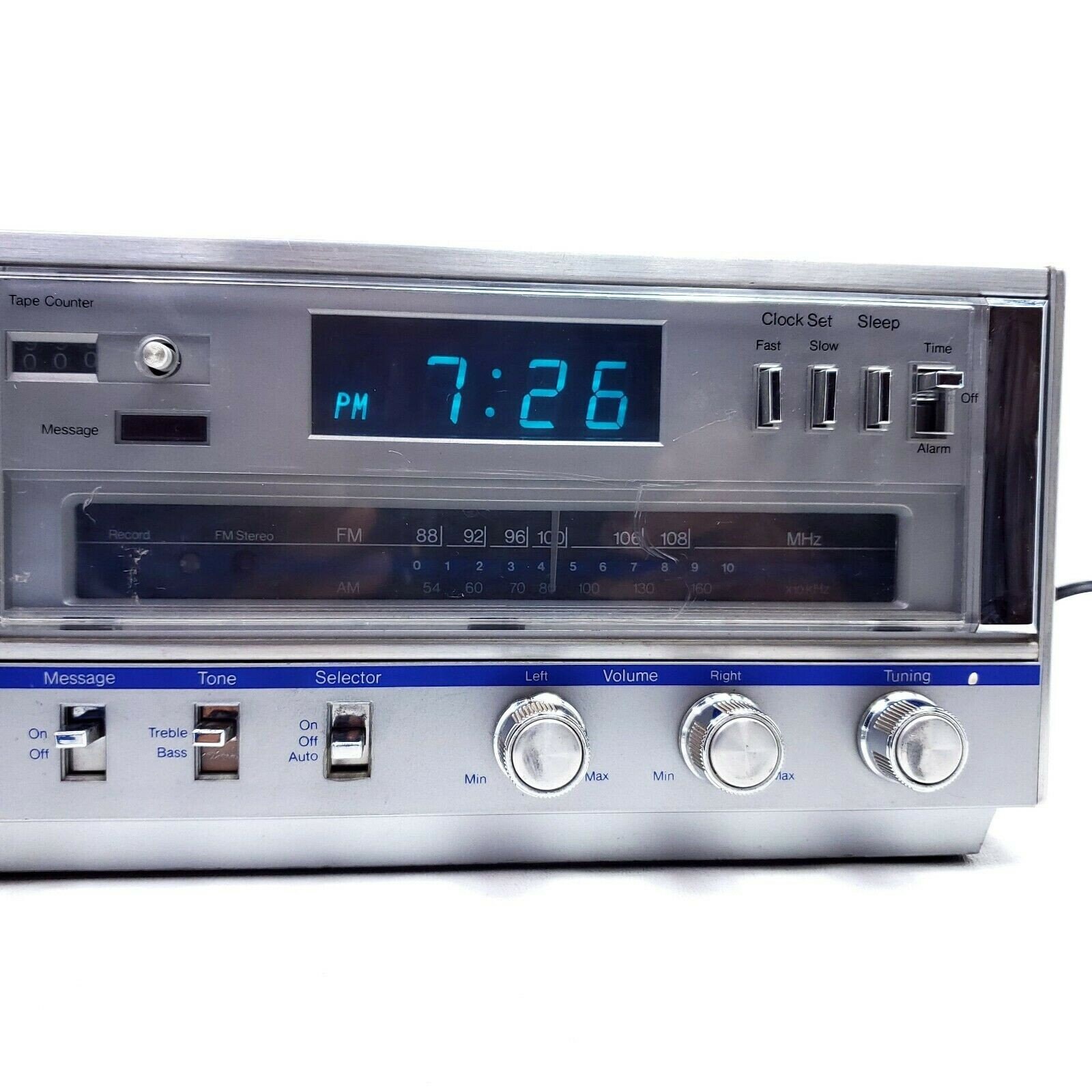 Vtg JCPenney Digital Clock Radio 8500373 Blue Display Etsy