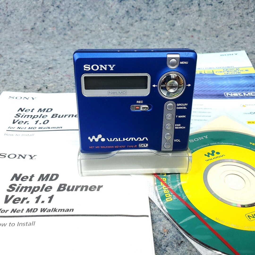 Sony MZN707 Minidisc Portable MD Walkman Player Recorder Etsy