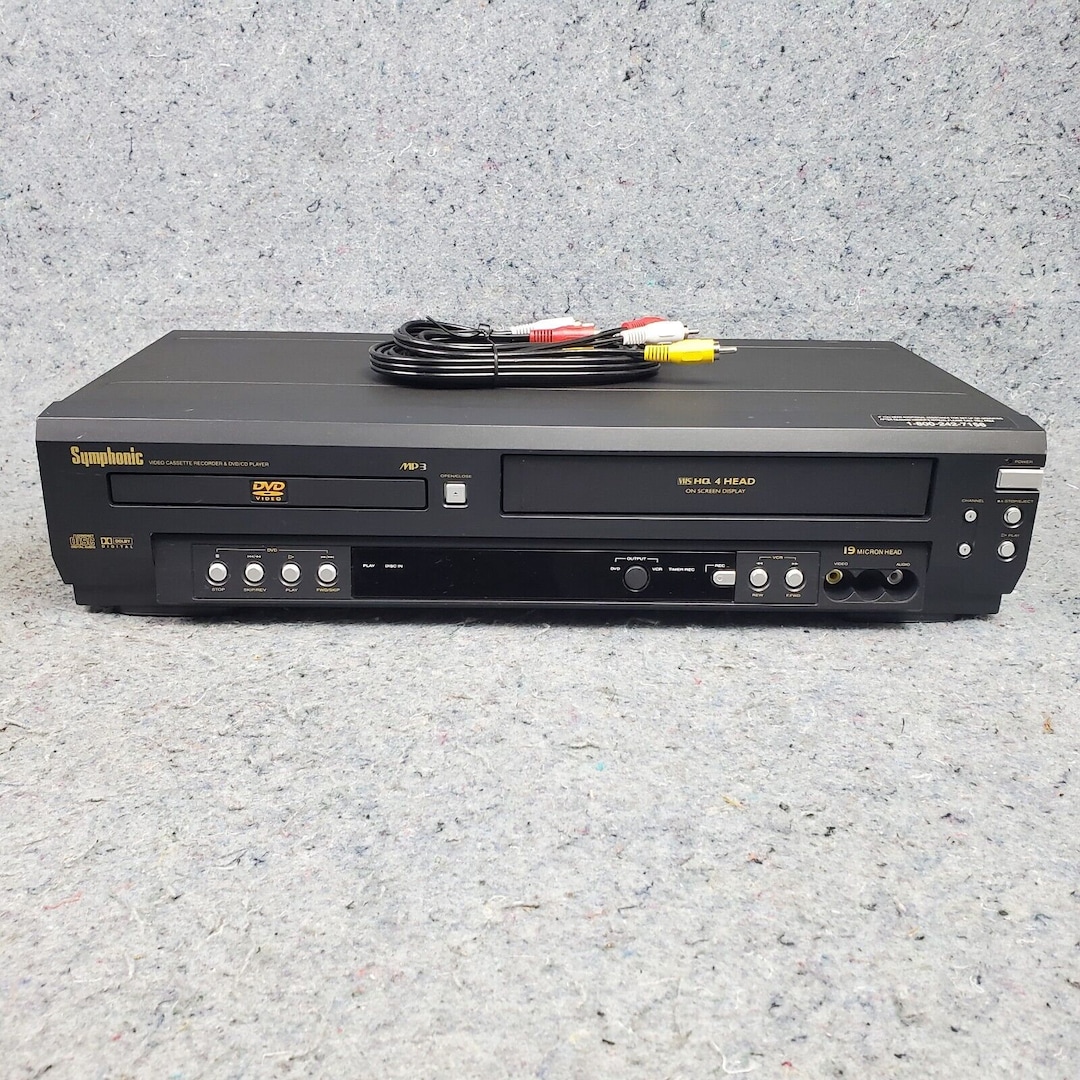 Symphonic WF803 Dvd Vcr VHS Tape Player Recorder 4 Head Hifi Etsy