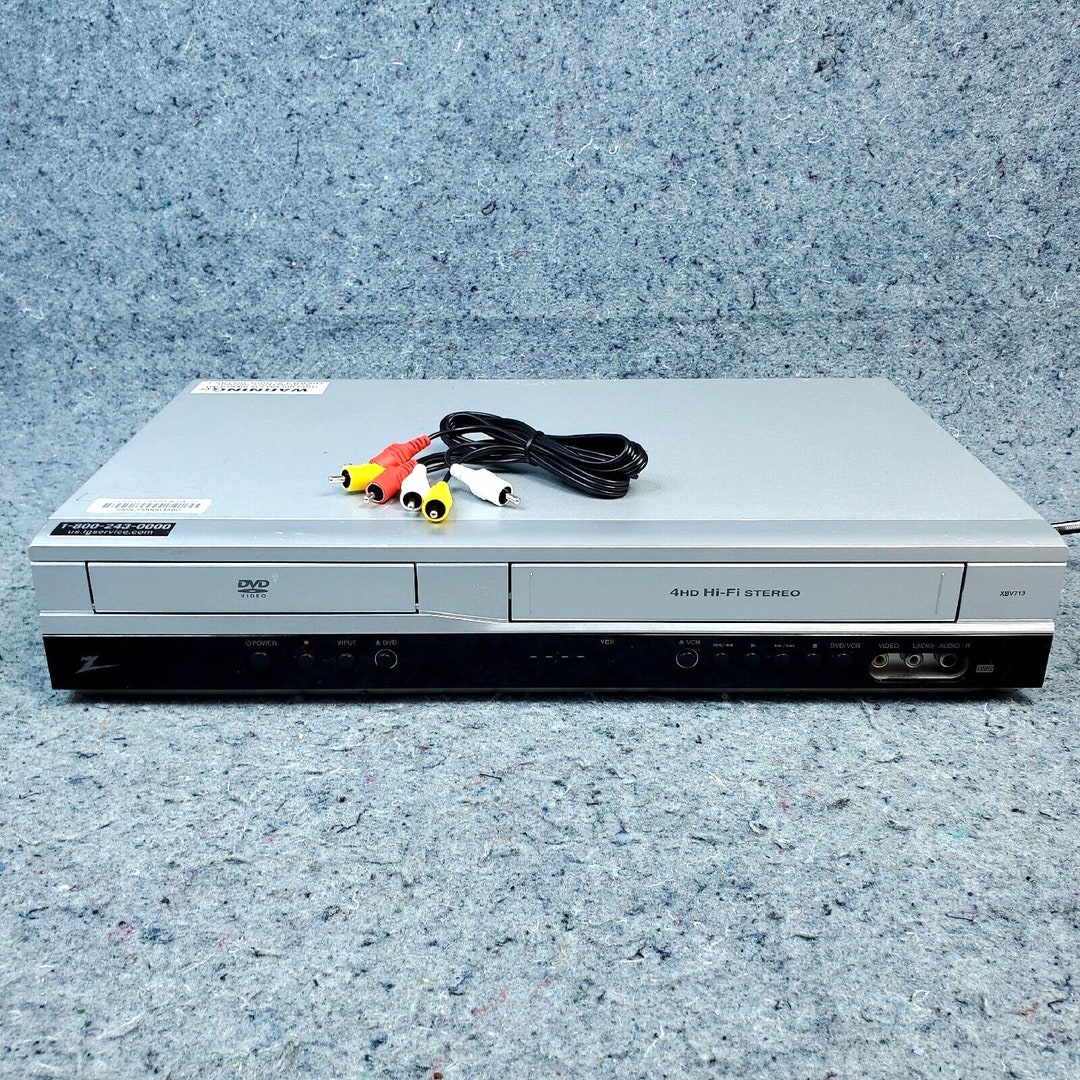 Zenith DVD/VCR Combo VHS Tape Player Recorder Hifi Stereo XBV713 No