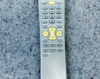 Vintage Sanyo RMT-U130 Tv/Vcr/AUX Remote Control With Glow Keys OEM